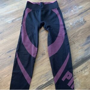 Victoria's Secret PINK High Waist Full Length Legging Black/Pink size Small